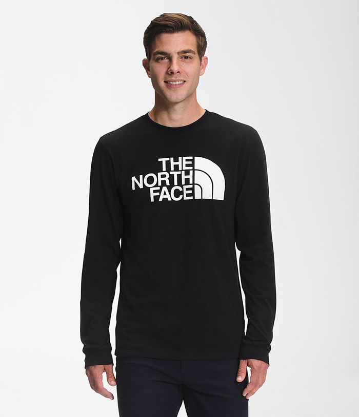 Camiseta The North Face Hombre Negras Manga Larga Half Dome 71930MYHN